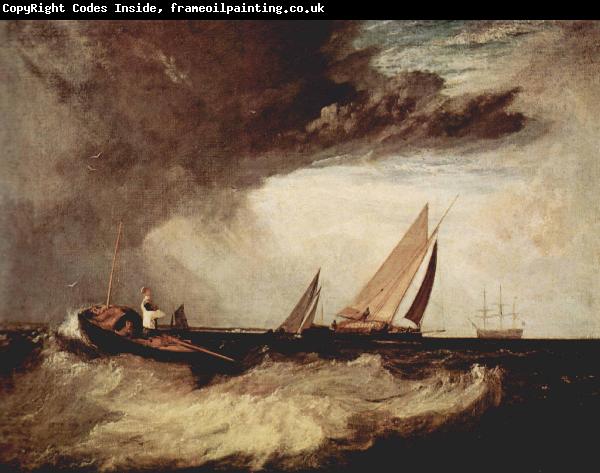 J.M.W. Turner Ein Fischer von Shoeburyness preit einen Prahm von Whitstable